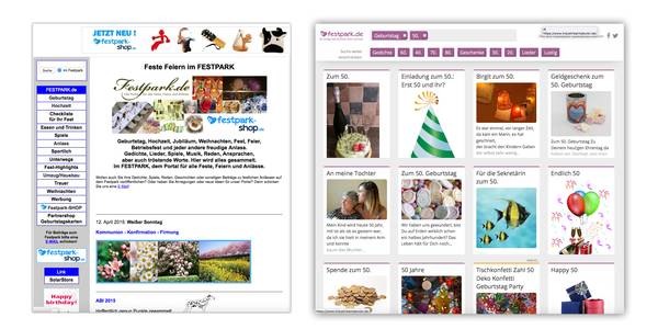 Neustart für Deutschlands führendes Special Interest-Portal für Geburtstage und alle anderen Feste